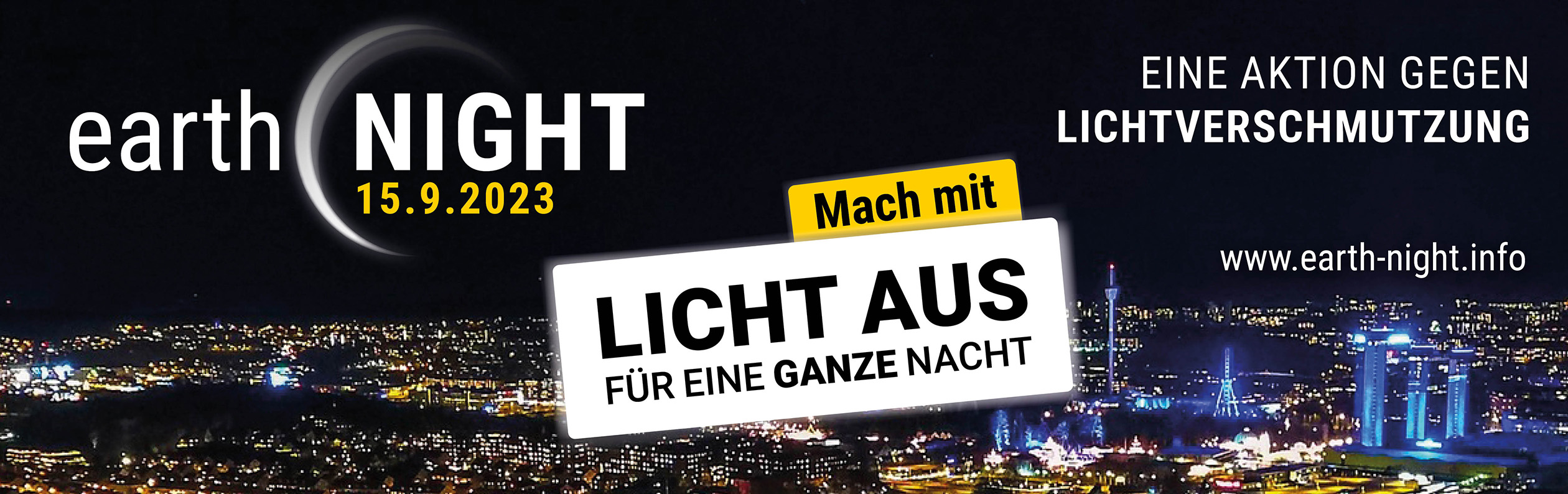 Earth Night 2023 | Aktion gegen Lichtverschmutzung von Paten der Nacht